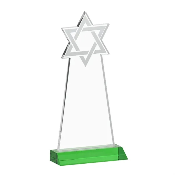 Crafted from premium optical crystal, this striking Star of David award... from ASI 84592 St Regis Group / St Regis