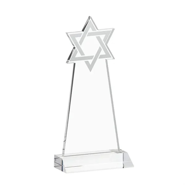 Crafted from premium optical crystal, this striking Star of David award... from ASI 84592 St Regis Group / St Regis