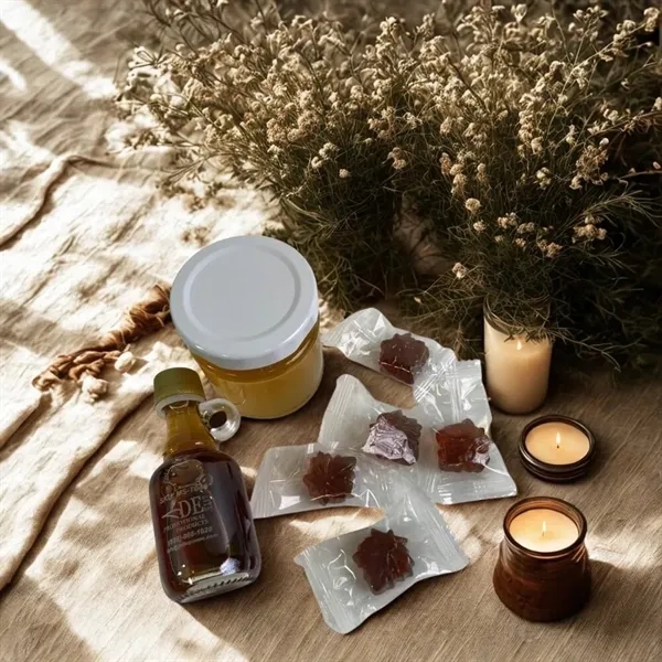 Canadian maple set: pure syrup, local honey, candies in eco-packaging. Perfect... from ASI 98766 Yanlee Trading Co Ltd