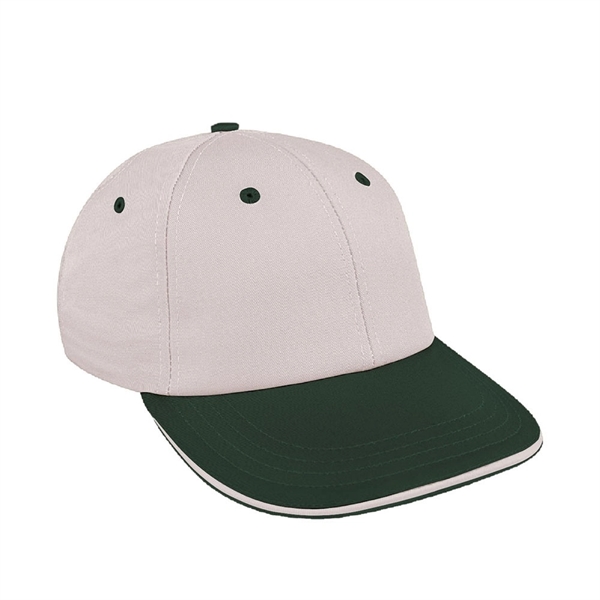 Lowstyle Structured Brushed Cotton Union/USA Made Baseball Cap With Snapback. Contrasting... from ASI 73775 Unionwear