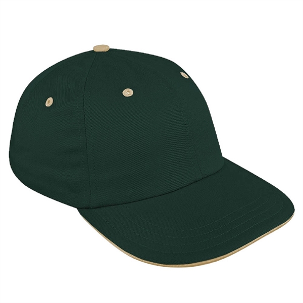 Unstructured "Dad" Brushed Cotton Union/USA Made Baseball Cap With Snapback. Contrasting... from ASI 73775 Unionwear