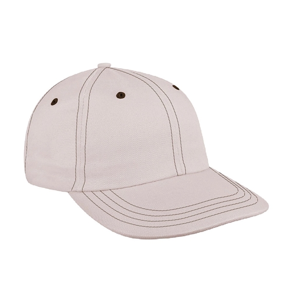 Unstructured "Dad" Brushed Cotton Union/USA Made Baseball Cap With Snapback. Contrasting... from ASI 73775 Unionwear