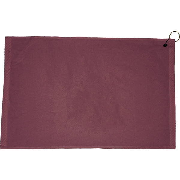 Turkish hemmed golf towel made of velour, measuring 12" x 17",... from ASI 38120 Ball Pro / Diversified Quality Kitchenware