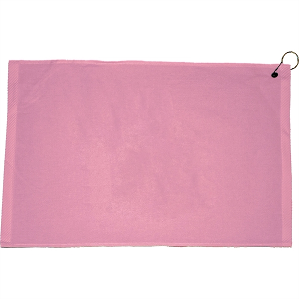 Turkish hemmed golf towel made of velour, measuring 12" x 17",... from ASI 38120 Ball Pro / Diversified Quality Kitchenware