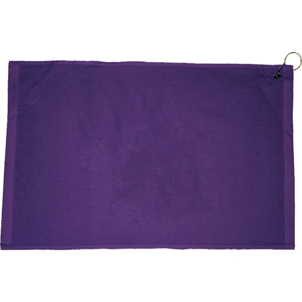 Turkish hemmed golf towel made of velour, measuring 12" x 17",... from ASI 38120 Ball Pro / Diversified Quality Kitchenware