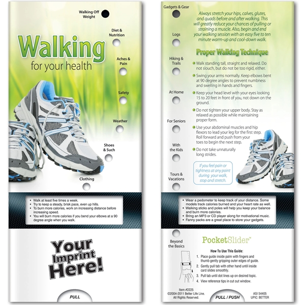 Pocket Slider - Walking For Your Health... from ASI 54100 Fields Manufacturing Inc / Better Life Line
