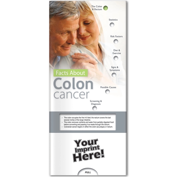 Pocket Slider - Facts About Colon Cancer... from ASI 54100 Fields Manufacturing Inc / Better Life Line