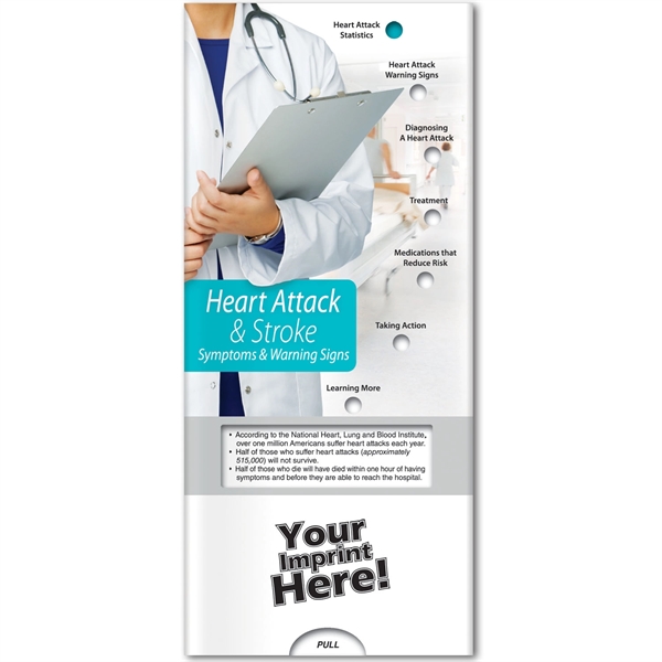 Pocket Slider - Heart Attack and Stroke: Symptoms and Warning Signs... from ASI 54100 Fields Manufacturing Inc / Better Life Line