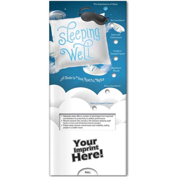 Pocket Slider™ with on sleeping well.... from ASI 54100 Fields Manufacturing Inc / Better Life Line