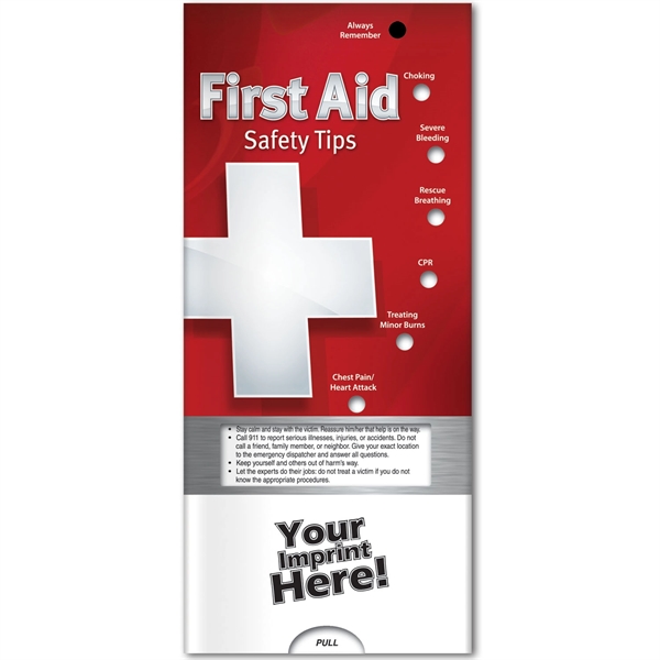 Pocket Slider - First Aid Safety Tips... from ASI 54100 Fields Manufacturing Inc / Better Life Line