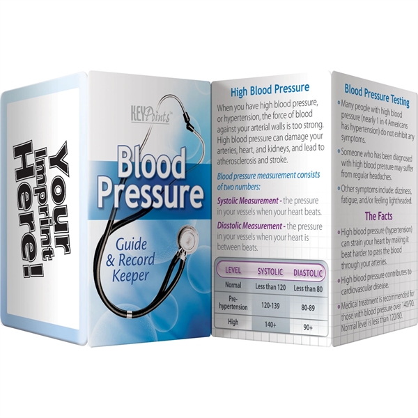 Key Points - Blood Pressure Guide and Record Keeper... from ASI 54100 Fields Manufacturing Inc / Better Life Line