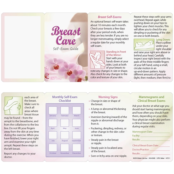 Key Points - Breast Care/Self-Exam Guide... from ASI 54100 Fields Manufacturing Inc / Better Life Line