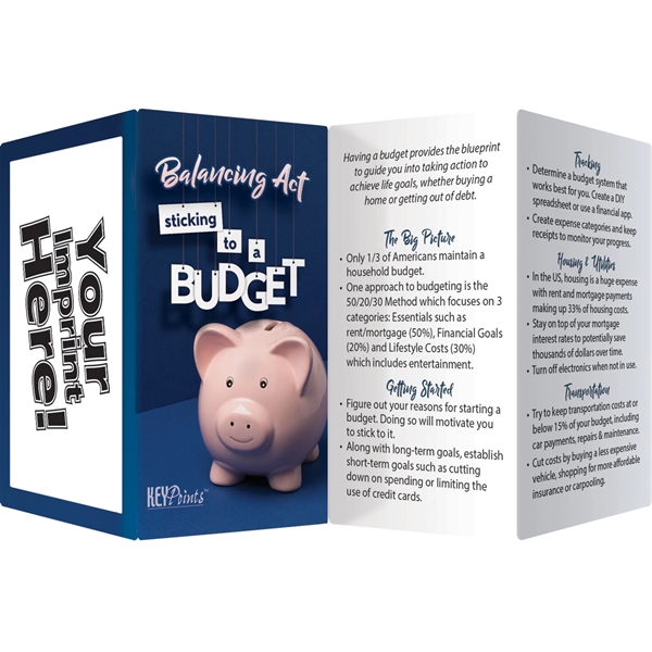 Key Points card with tips for budgeting.... from ASI 54100 Fields Manufacturing Inc / Better Life Line