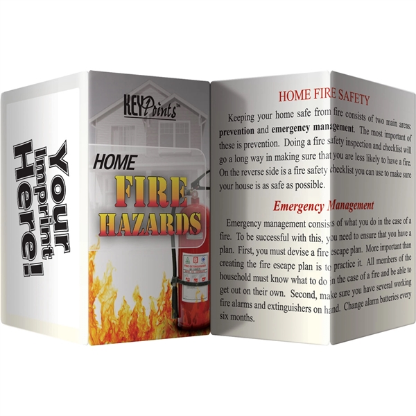 Key Points - Home Fire Hazards... from ASI 54100 Fields Manufacturing Inc / Better Life Line