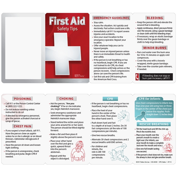 Key Points - First Aid Medical Emergencies... from ASI 54100 Fields Manufacturing Inc / Better Life Line