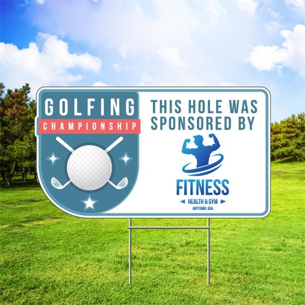 24"x18" Sponsorship Yard Sign... from ASI 54322 FireSprint Printing / FireSprint Line