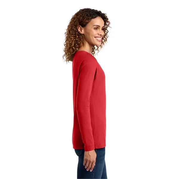 Port & Company Ladies Long Sleeve Fan Favorite V-Neck Tee.... from ASI 84863 SanMar