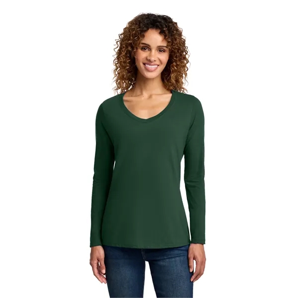 Port & Company Ladies Long Sleeve Fan Favorite V-Neck Tee.... from ASI 84863 SanMar