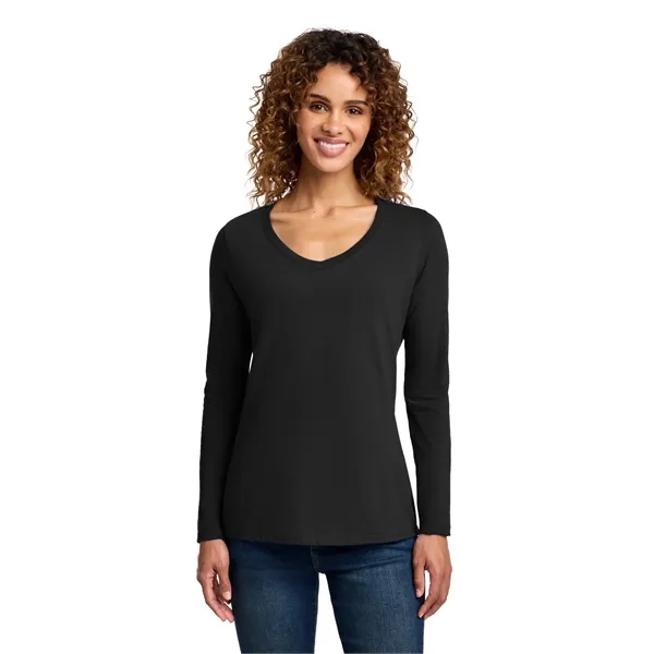 Port & Company Ladies Long Sleeve Fan Favorite V-Neck Tee.... from ASI 84863 SanMar
