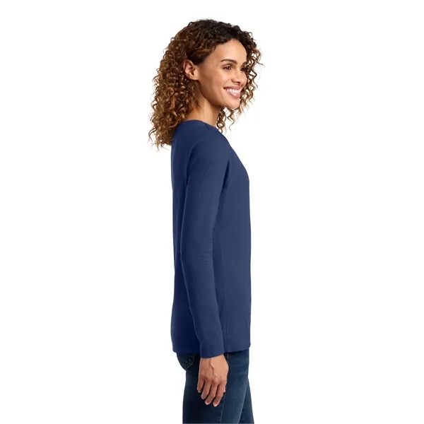 Port & Company Ladies Long Sleeve Fan Favorite V-Neck Tee.... from ASI 84863 SanMar