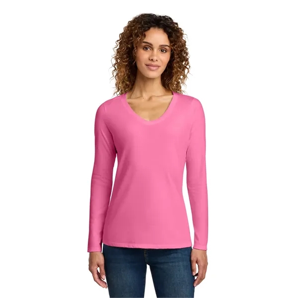 Port & Company Ladies Long Sleeve Fan Favorite V-Neck Tee.... from ASI 84863 SanMar