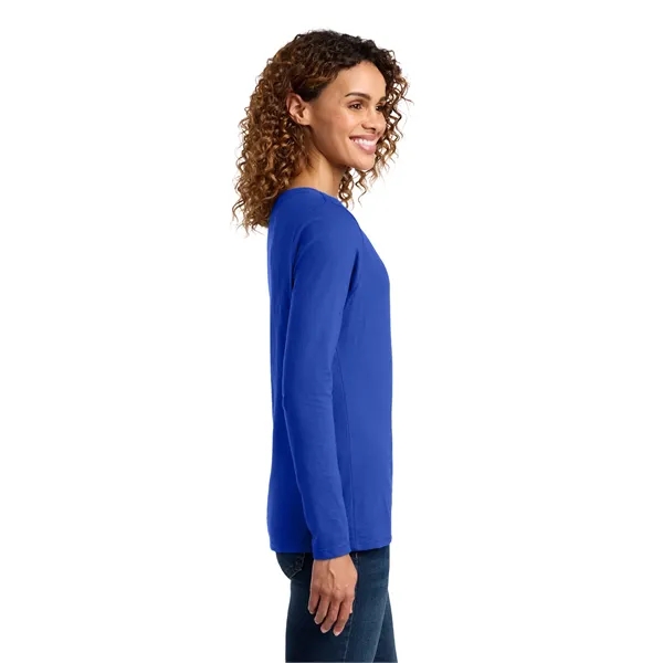 Port & Company Ladies Long Sleeve Fan Favorite V-Neck Tee.... from ASI 84863 SanMar