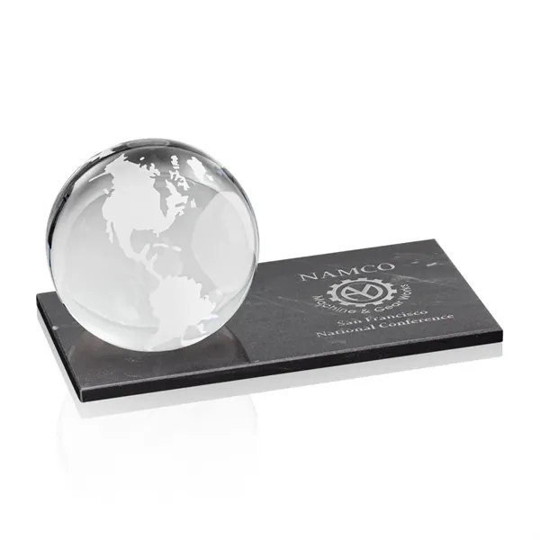 Classic Optical Globe, etched with the worlds continents, mounted on a... from ASI 84592 St Regis Group / St Regis