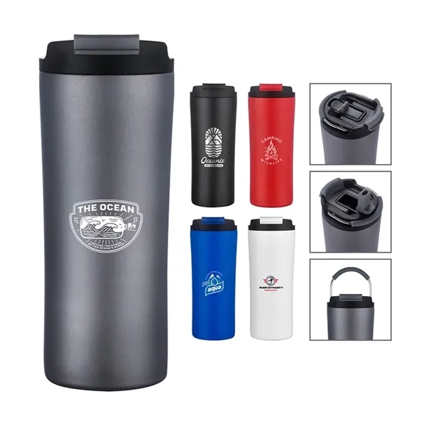 Item #KM8438 Freddie 21 oz. Double Wall, Stainless Steel Travel Tumbler