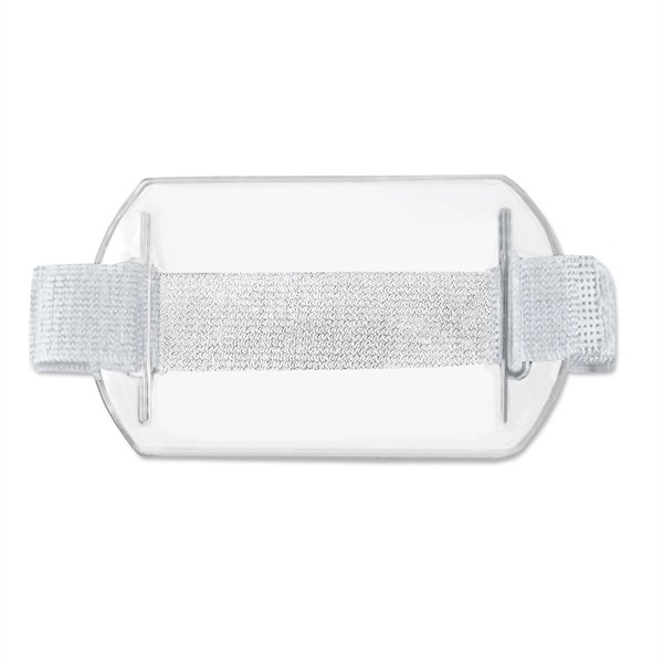 Armband-style clear vinyl badge holder is great for active personnel who... from ASI 79898 Promovision / PROMOVISION