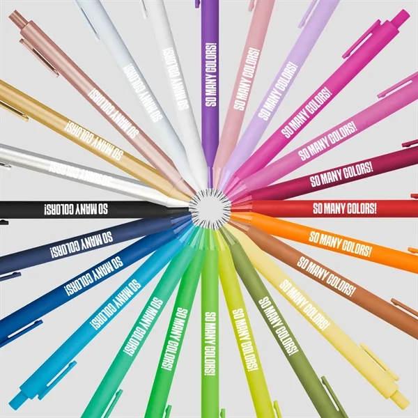 Soft, eco-friendly gel pen with a cushioned barrel and vibrant, brand-ready... from ASI 61966 HPG / Hub Pen