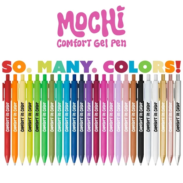 Soft, eco-friendly gel pen with a cushioned barrel and vibrant, brand-ready... from ASI 61966 HPG / Hub Pen