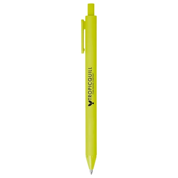 Soft, eco-friendly gel pen with a cushioned barrel and vibrant, brand-ready... from ASI 61966 HPG / Hub Pen