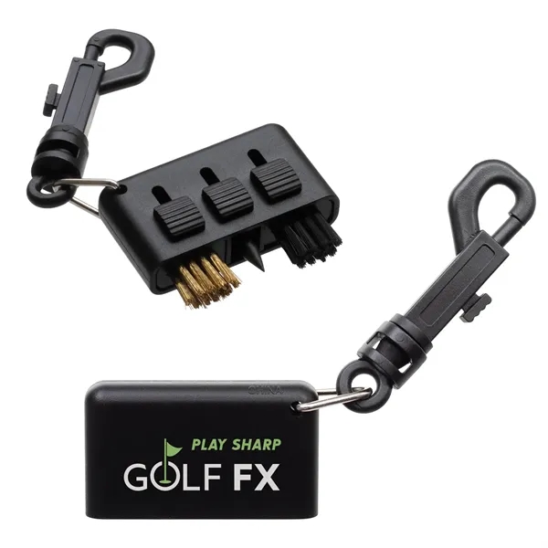 3-in-1 Golf Club Cleaning Tool with clip... from ASI 62190 Illini