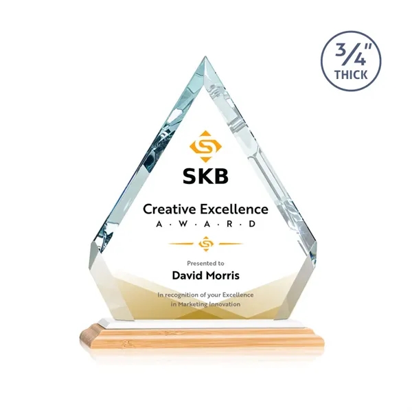 The sparkling Apex VividPrint™ Award features a **0.75" thick** Starfire Crystal... from ASI 84592 St Regis Group / St Regis