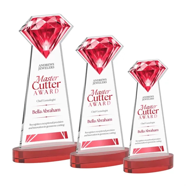 Gemstone VividPrint™ Award on Alberton Base - Red... from ASI 84592 St Regis Group / St Regis