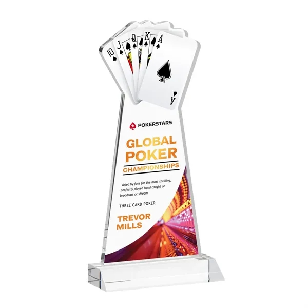 Poker VividPrint™ Award - Clear... from ASI 84592 St Regis Group / St Regis