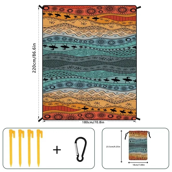 Stay dry & sand-free with this windproof, anchored beach blanket, perfect... from ASI 98766 Yanlee Trading Co Ltd