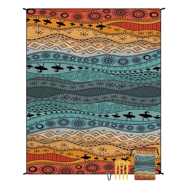 Stay dry & sand-free with this windproof, anchored beach blanket, perfect... from ASI 98766 Yanlee Trading Co Ltd