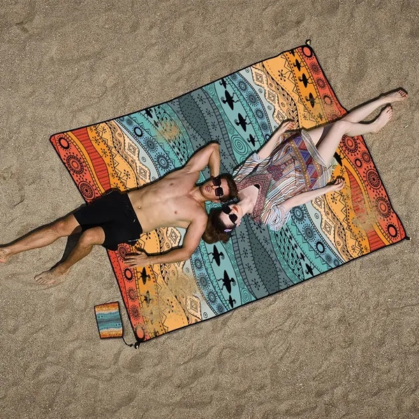 Stay dry & sand-free with this windproof, anchored beach blanket, perfect... from ASI 98766 Yanlee Trading Co Ltd