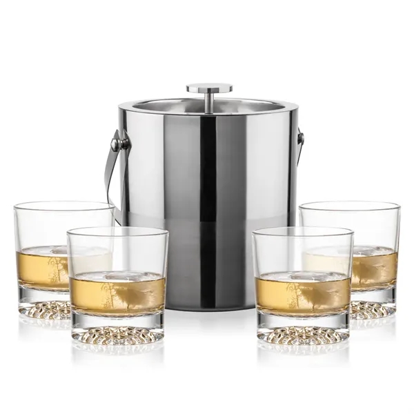 The Catania Ice Bucket with On-the-Rocks Set brings refined style and... from ASI 84592 St Regis Group