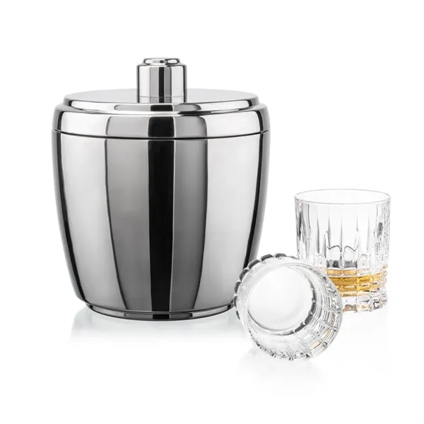 The Pescara Ice Bucket & On-the-Rocks Set combines modern style with... from ASI 84592 St Regis Group