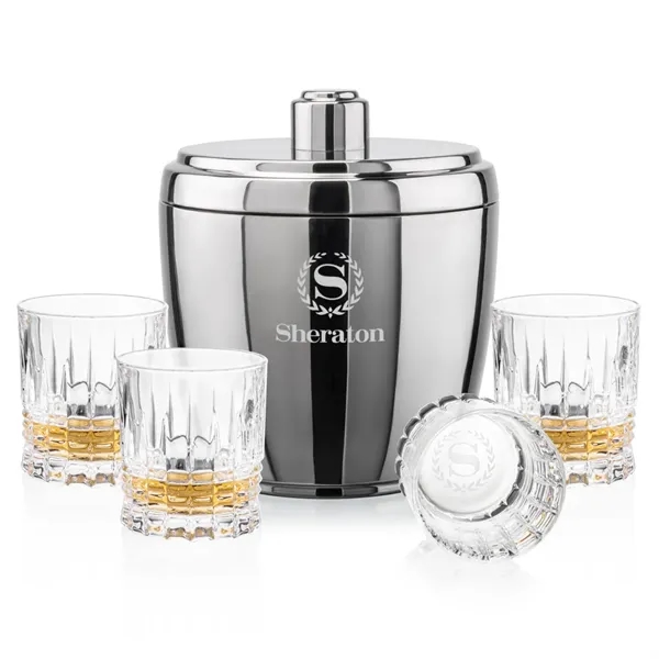 The Pescara Ice Bucket & On-the-Rocks Set combines modern style with... from ASI 84592 St Regis Group