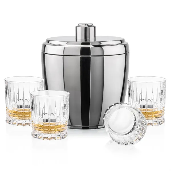 The Pescara Ice Bucket & On-the-Rocks Set combines modern style with... from ASI 84592 St Regis Group