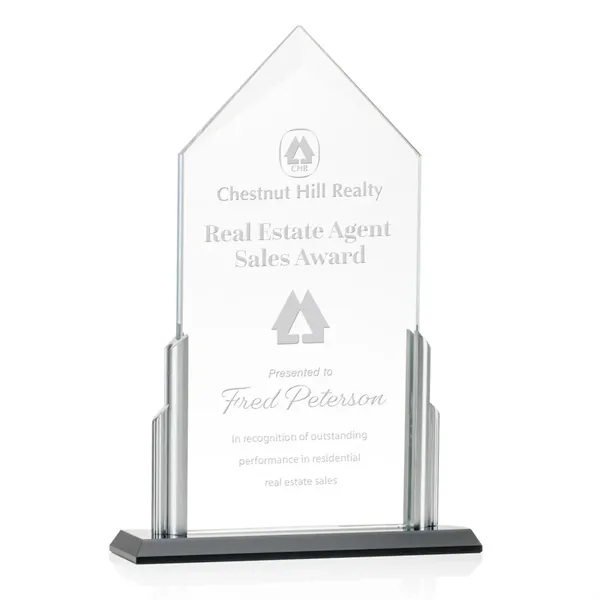 The Amarillo Award features an optical crystal pentagon with a beveled... from ASI 84592 St Regis Group / St Regis
