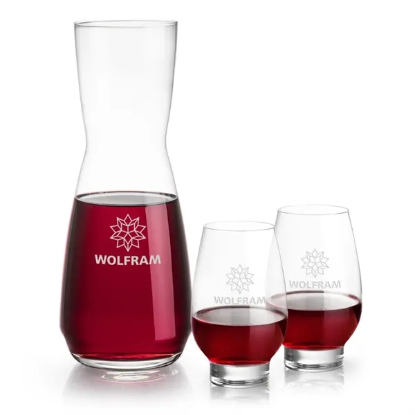 The Mason Carafe & Wine Glass Set pairs the elegant Mason... from ASI 84592 St Regis Group