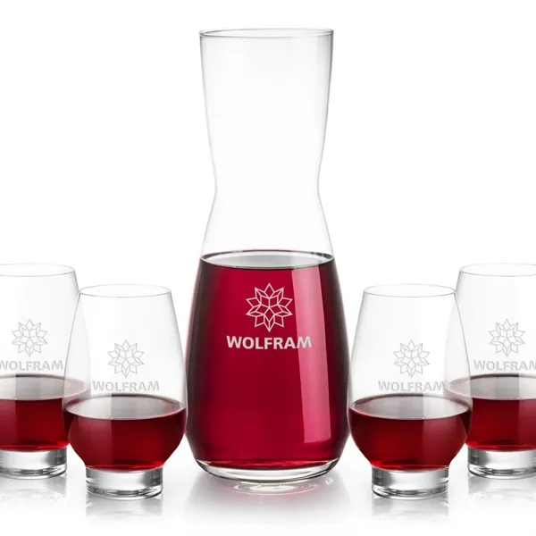The Mason Carafe & Wine Glass Set pairs the elegant Mason... from ASI 84592 St Regis Group