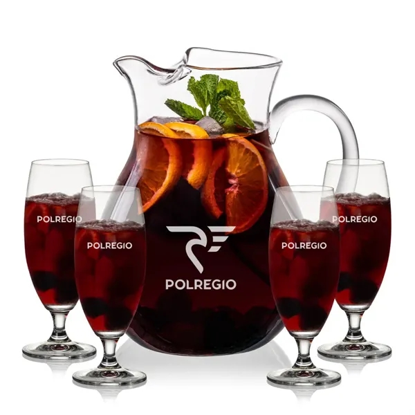 The Montclair Pitcher & Cocktail Glasses Set brings refined simplicity to... from ASI 84592 St Regis Group