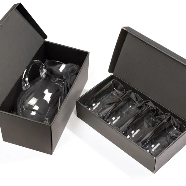 The Montclair Pitcher & Cocktail Glasses Set brings refined simplicity to... from ASI 84592 St Regis Group