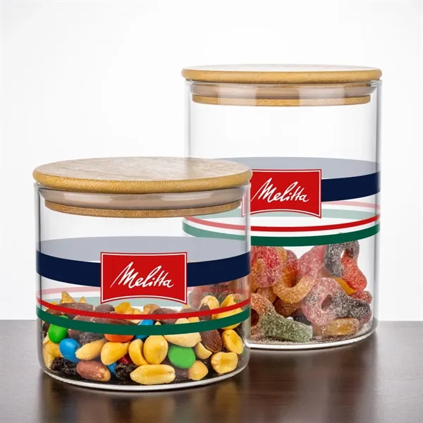Item #DCV927 Aniston Jar w/Bamboo Lid - VividPrint™