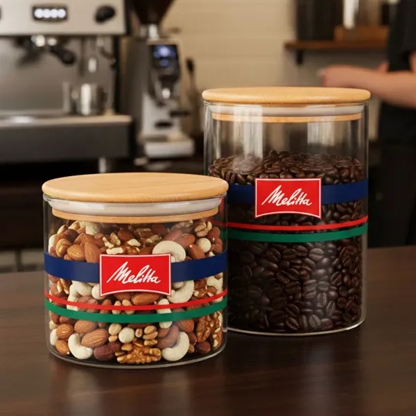 Item #DCV927 Aniston Jar w/Bamboo Lid - VividPrint™